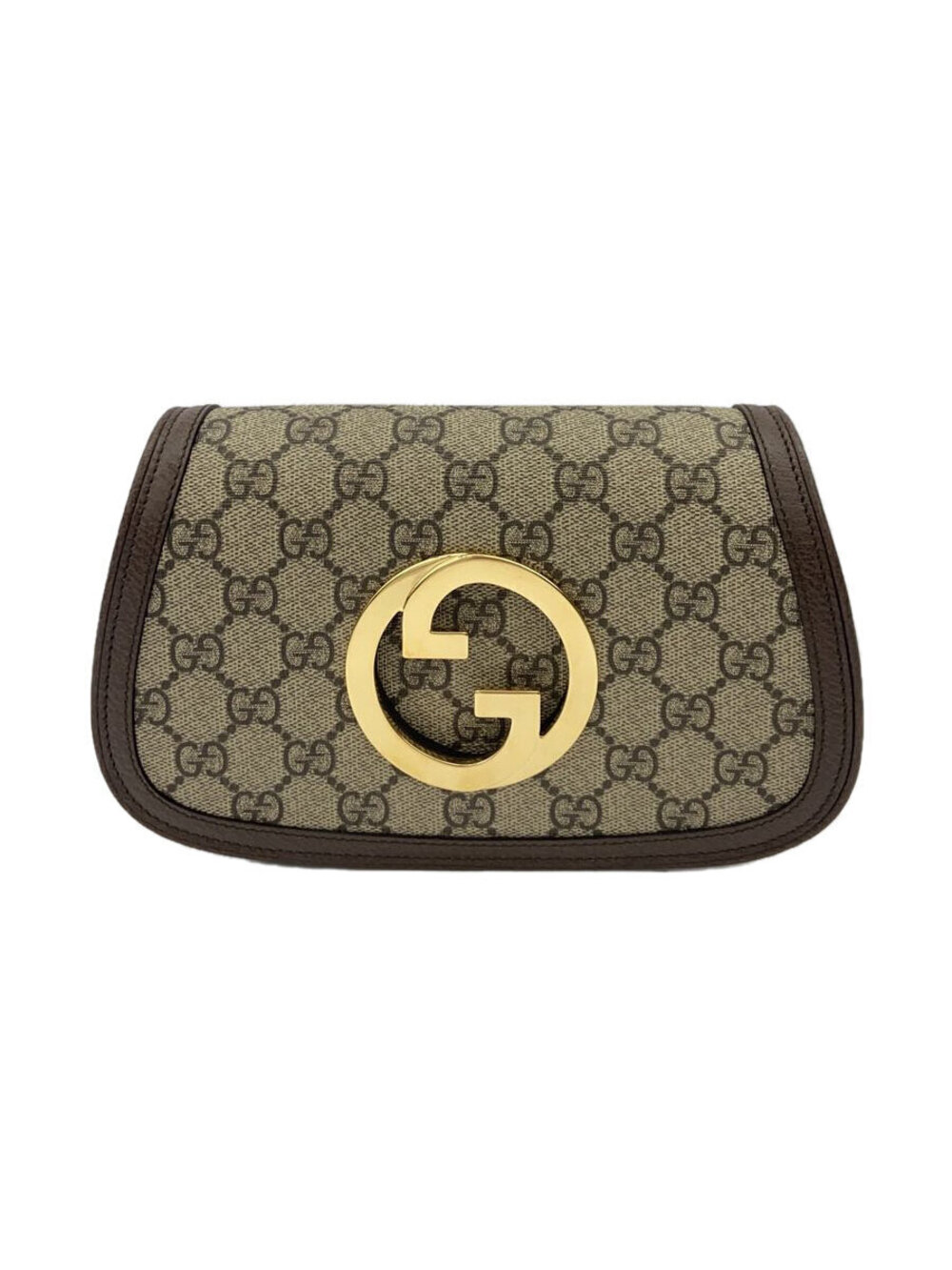 Gucci Blondie Belt Bag beige ebony GG Supreme brown leather interlocking G